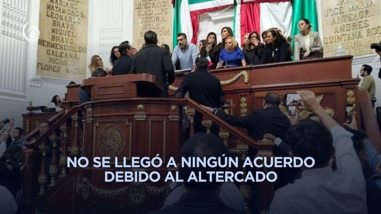 Se pelean diputadas de la CDMX durante sesión en el Congreso