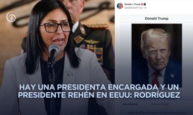 Delcy Rodríguez rechaza publicación de Trump donde se autodenomina “presidente interino de Venezuela”