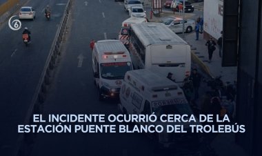 Asalto a camión de pasajeros en la México-Puebla deja dos personas heridas