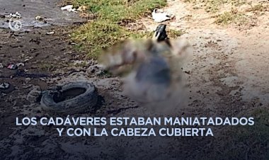 Encuentran dos cuerpos con signos de tortura en baldío de Chalco