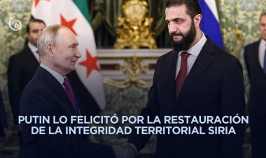 Vladímir Putin recibió al presidente interino de Siria, Ahmed al Sharaa