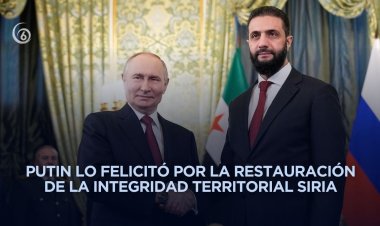Vladímir Putin recibió al presidente interino de Siria, Ahmed al Sharaa