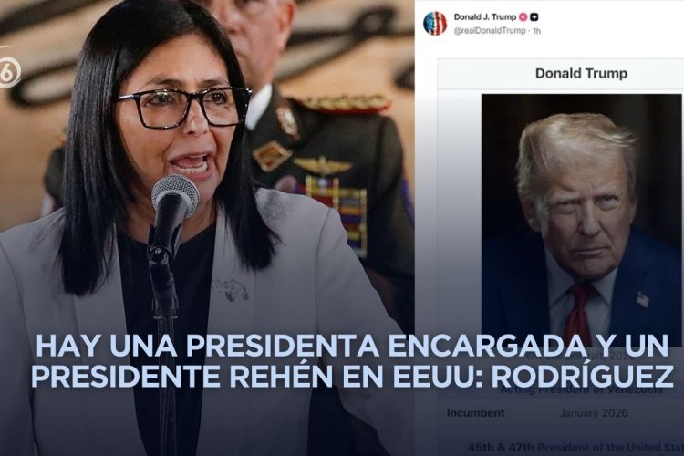 Delcy Rodríguez rechaza publicación de Trump donde se autodenomina “presidente interino de Venezuela”
