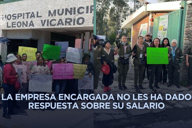 Trabajadores de hospitales de Ixtapaluca realizan paro de labores por falta de pagos