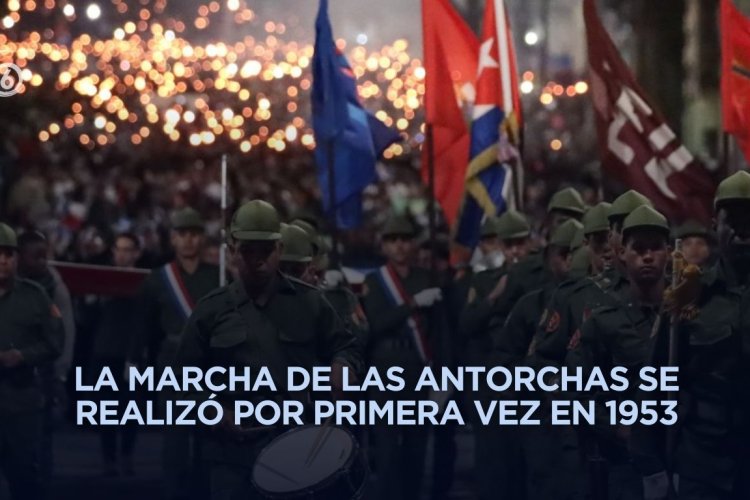 Con marcha multitudinaria rinden tributo en Cuba al prócer independentista José Martí