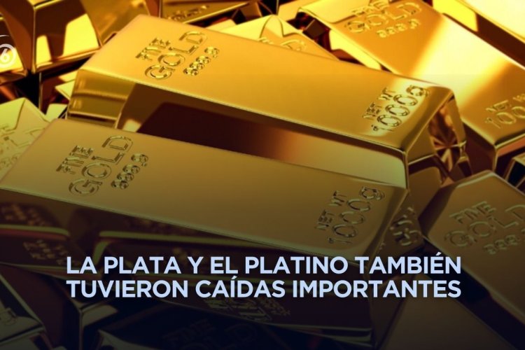 Oro sufre su peor caída diaria desde 1983 tras anuncio de Trump