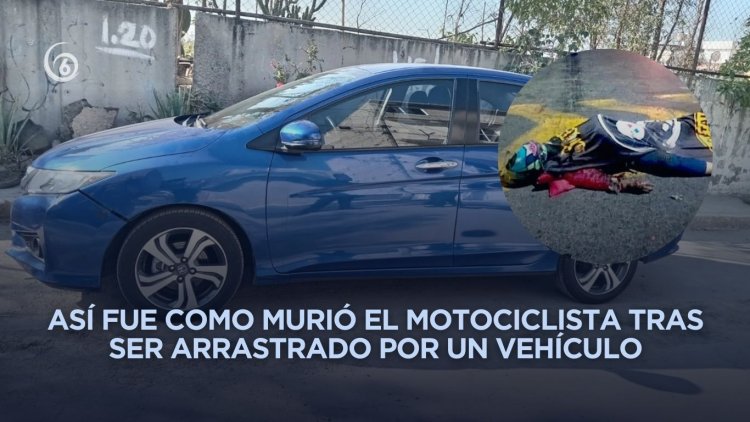 Encuentran abandonado en Nezahualcóyotl auto con el que atropellaron a motociclista en Iztapalapa