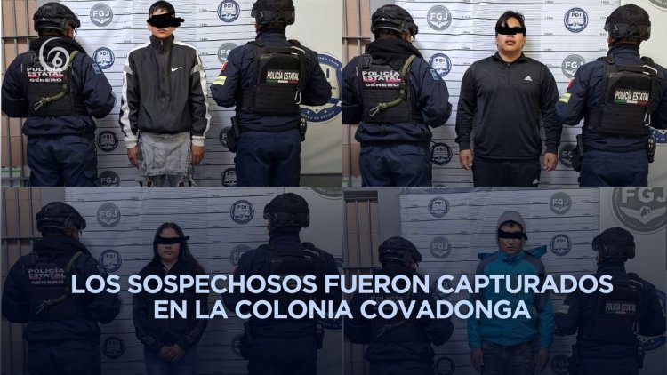 Detienen a presuntos responsables de robo con violencia en Chalco