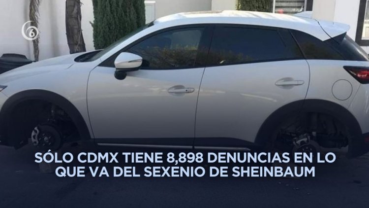 CDMX y Edomex entidades con más robo de autopartes a nivel nacional