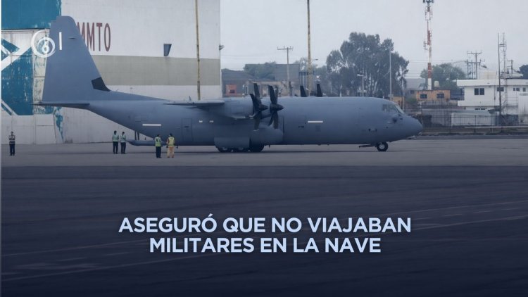 Justifica Sheinbaum aterrizaje de avión de EEUU en Toluca como “capacitación”