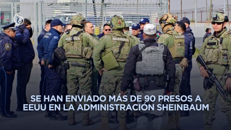 En pleno aniversario de Trump, México traslada a más de 30 reos por solicitud de EEUU