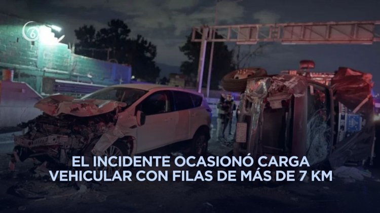 Mueren dos personas en accidente vial sobre la México-Pachuca