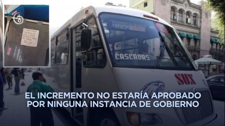 Sin previo aviso transporte público sube costo del pasaje en Xalapa, Veracruz