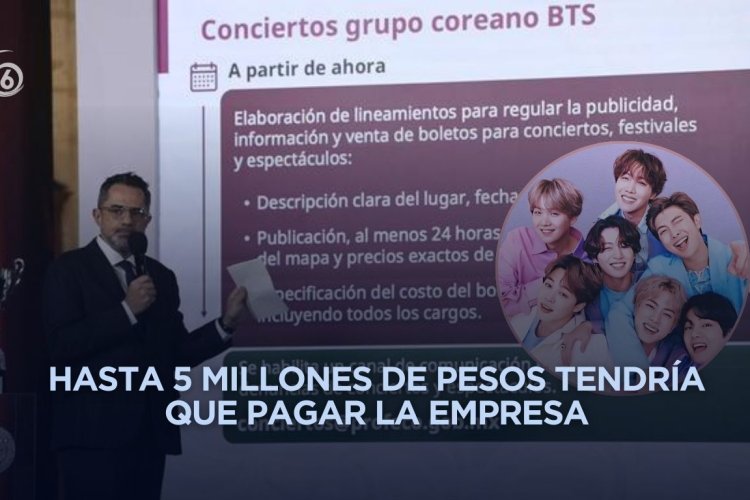 Profeco amenaza con multa a Ticketmaster por irregularidades en venta de BTS