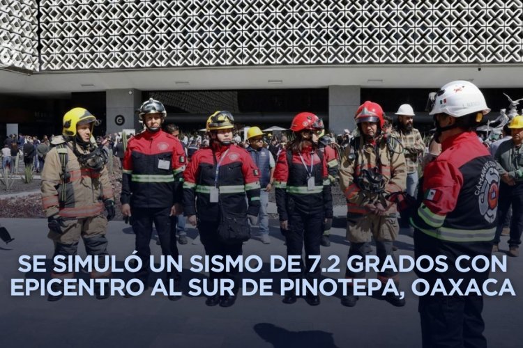 Realizan primer Simulacro Metropolitano 2026 en la CDMX y Edomex