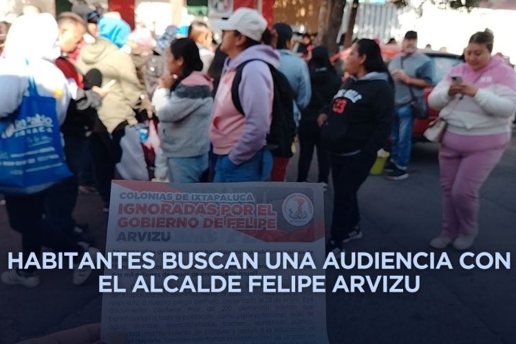 Vecinos protestan en Ixtapaluca por falta de solución del alcalde a problemáticas