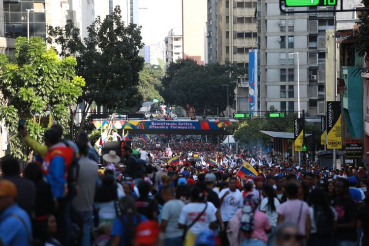 Galería: Miles de venezolanos marchan por la liberación de Maduro a un mes de su secuestro