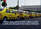 Taxistas del AICM anuncian movilizaciones contra plataformas de viajes