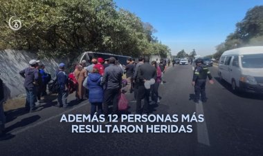 Muere pasajero durante volcadura de autobús en la México-Cuautla