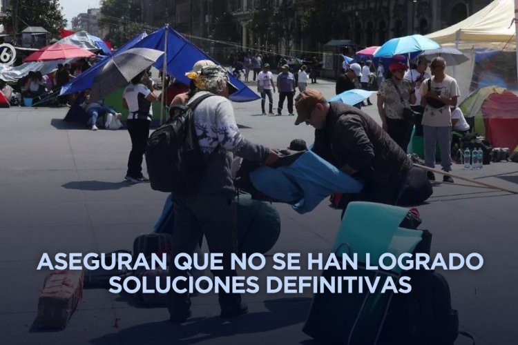 CNTE levanta plantón en el Zócalo tras paro de 72 horas
