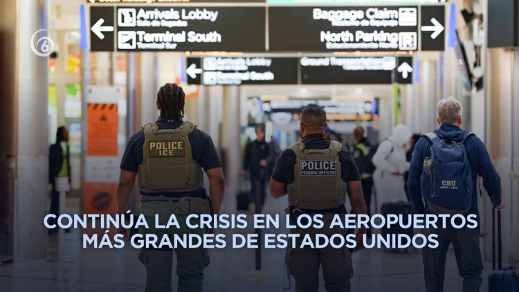 Sigue caos en aeropuertos de Estados Unidos; Trump culpa a demócratas