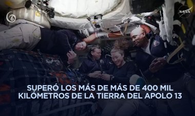 Artemis II rompe récord y se convierte en la misión tripulada más lejana de la Tierra