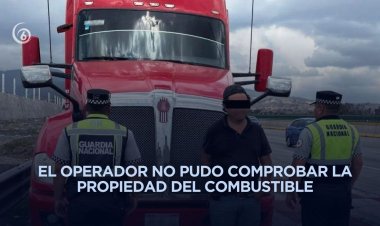 Detienen en la México-Puebla a transportista con más de 60 mil litros de huachicol