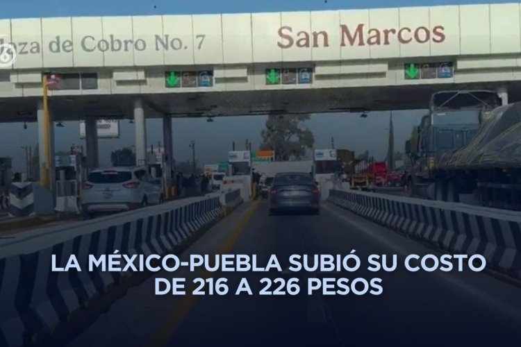 Suben tarifas de peaje en autopistas federales hasta 4.7 por ciento
