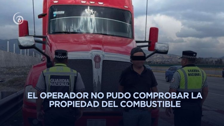 Detienen en la México-Puebla a transportista con más de 60 mil litros de huachicol
