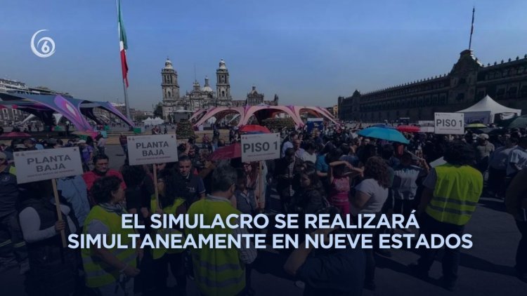 Así se llevará a cabo el Primer Simulacro Nacional 2026 en la CDMX
