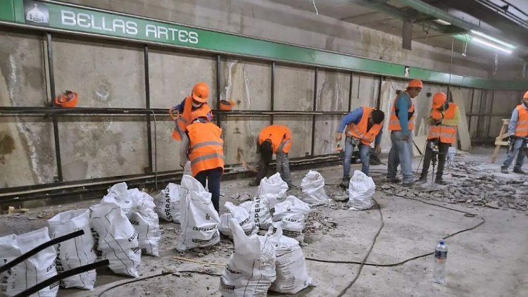 Solicitan garantizar seguridad de pasajeros en obras del Metro de la CDMX