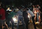 Dispersan con gas lacrimógeno a aficionados que celebraban triunfo de México en Chilpancingo