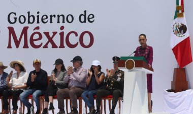 En mitin, acusa Sheinbaum injerencia e interés electoral de EEUU