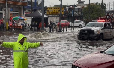 Lluvias colapsan calzada Zaragoza y provocan afectaciones