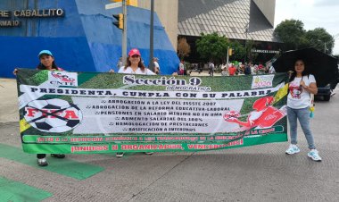 CNTE mantendrá bloqueos en CDMX; exigen que Sheinbaum les atienda