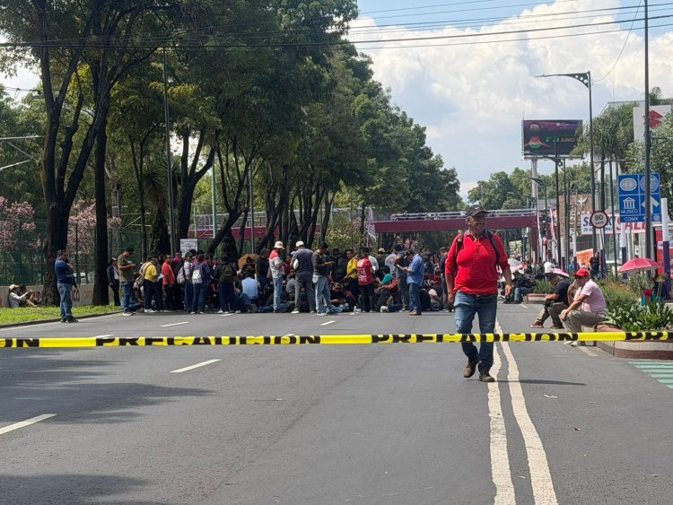 Movilización de la CNTE genera afectaciones viales y cierres en estaciones del Metro